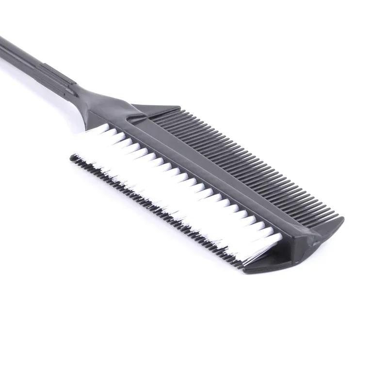 Профессиональная парикмахерская двухсторонняя расческа для окрашивания с нейлоновой кистью для окрашивания волос, расчески для тонирования, кисть для окрашивания волос, инструменты для укладки волос