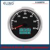 ELING Водонепроницаемый Универсальный 85мм 0-60MPH 0-80MPH 0-120MPH 0-160MPH 0-200MPH GPS Спидометр с 7-цветной подсветкой для Автомобиля Лодки