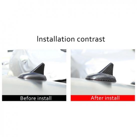 Real Carbon Fiber Shark Fin Antenna Cover Cap For Maserati Ghibli 2013-2016