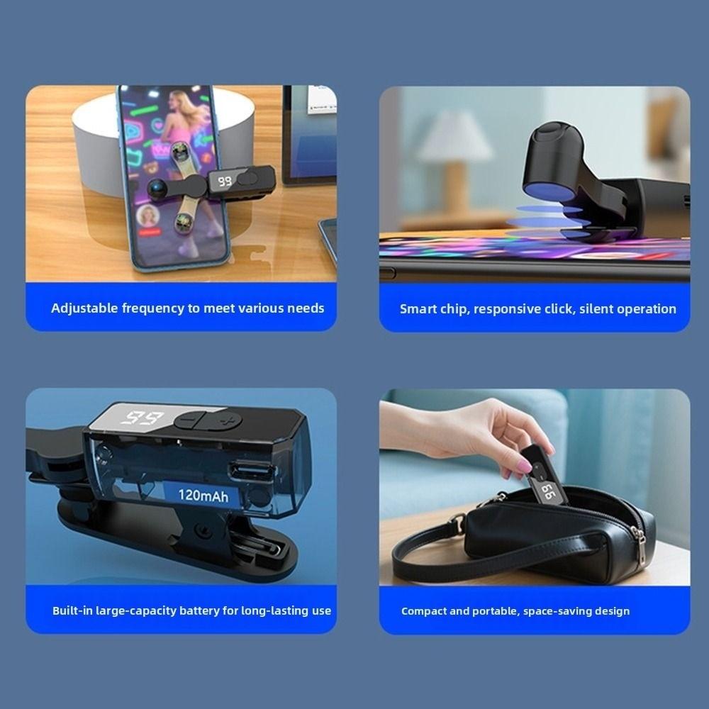 107 Gears Auto Screen Clicker USB Auto Clicker Tapper Liker Electric Auto Page Turner for Phone