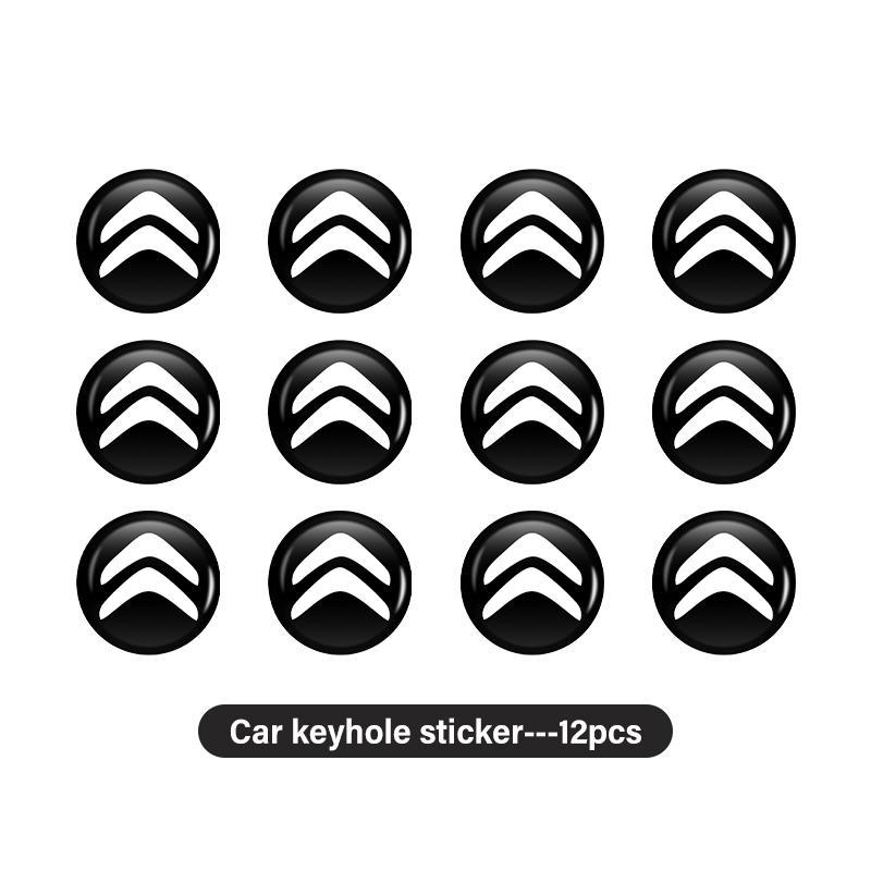 Car Door Handle Key Hole Protection Stickers Decoration Decals For Citroen C4 C3 C5 C1 C2 C6 C4L DS3 DS4 Berlingo Picasso Jumper