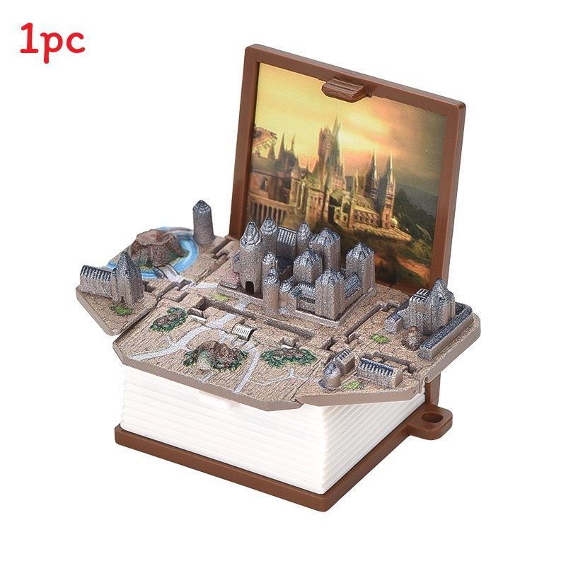 Брелок-брелок 3D Pop-Up Puzzle Book с сценой крепости для снятия стресса и в качестве креативного подарка