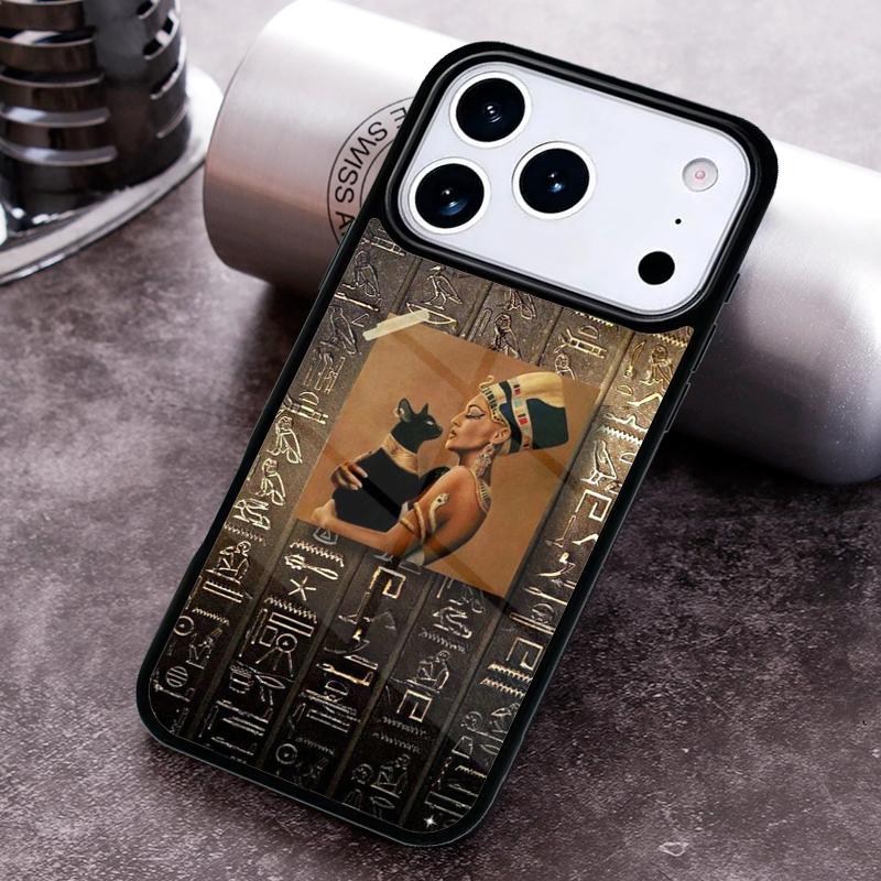 Чехол для телефона с принтом «Египетская фреска» для iPhone 17 16 15 14 13 12 11 Pro Max Plus 17Air Мягкий силиконовый чехол