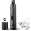 Pet Nail Grinder for Dogs Cats, Quiet 2-Speed Type-C Rechargeable Dog Nail Trimmer, Low Noise Low Vibration Paw Grooming, Dual Diamond Heads