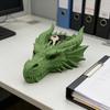 Подставка для ключей Yousheng "Голова дракона", 3D-печать, блюдо для ключей в виде дракона, фэнтезийная подставка для хранения, органайзер для прихожей и рабочего стола для ключей, монет, украшений