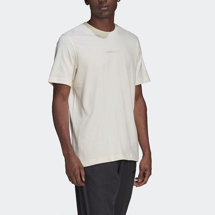 adidas Футболка Originals с круглым вырезом и логотипом Trefoil, мужская, белая HP0443