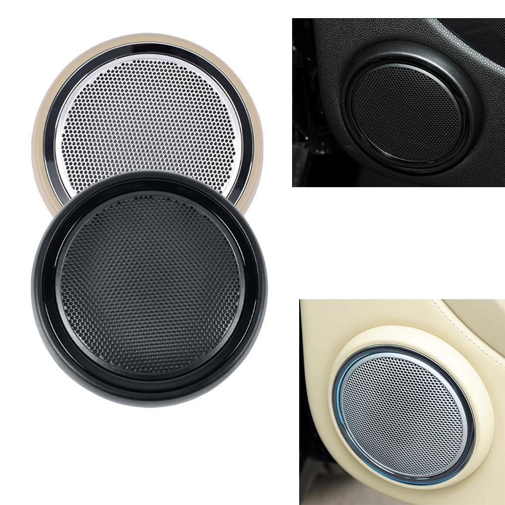 Решетка крышки динамика передней двери Для Mini Для Cooper R56 R55 R57 R58 R59 2007-2015 ABS Черный Бежевый Гальванизированный Салон автомобиляХороший продукт