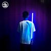 YDDSABER Lightsaber LED Blade Metal Hilt Force FX Sound Effects Equipped with Sensor Rechargeable Light Up Sword (Black Hilt Blue Blade)