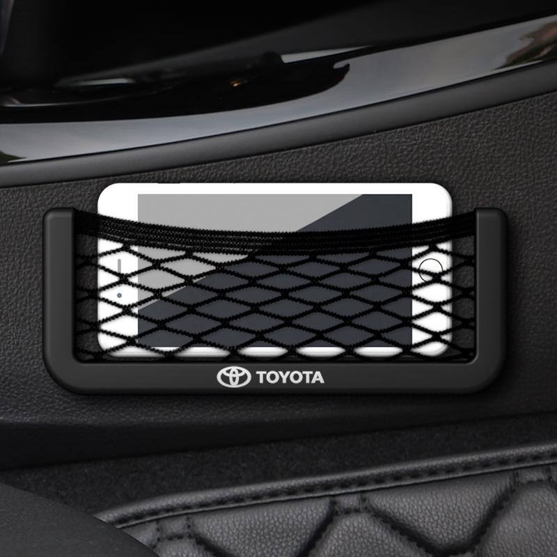 Сетчатый карман Держатель для телефона Карман Наклейка на авто для Toyota camry chr Органайзер для хранения corolla rav4 yaris prius авто Аксессуары