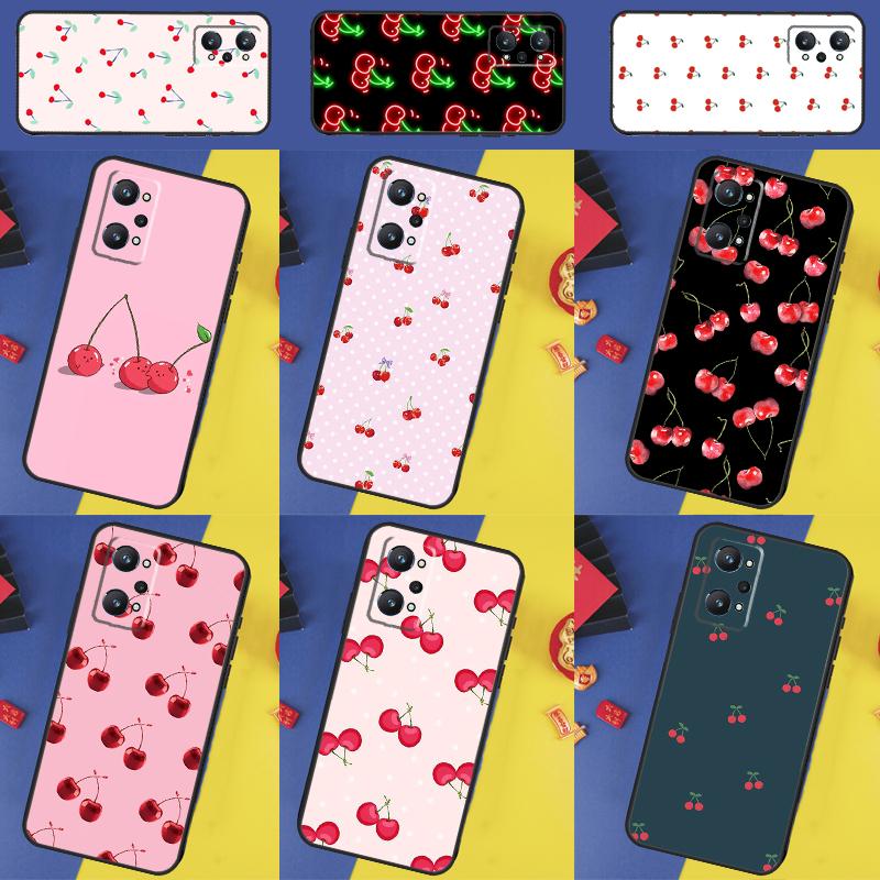 Милый коллаж с вишней для Realme GT 7 Pro GT 6 5 6T 10 11 12 13 14 Pro Plus C61 C53 C51 C21Y C25S C75 C55 C67 Чехол