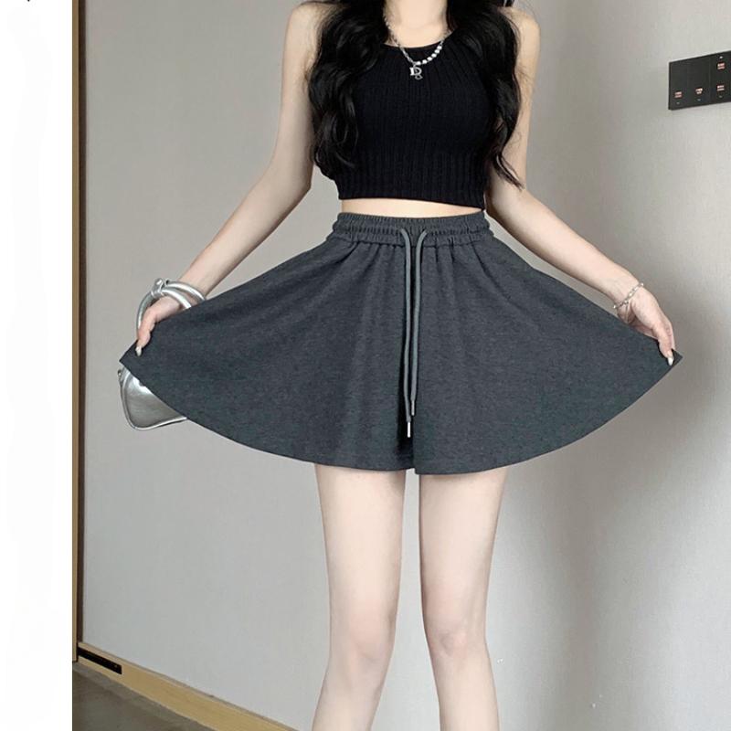 Женские летние модные шорты, однотонные спортивные шорты, повседневные универсальные брюки с высокой талией, шорты на улице