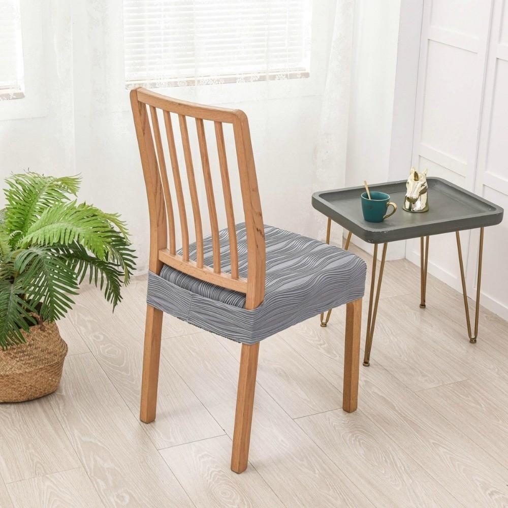 Новый противоскользящий чехол для обеденного стула, мягкий эластичный чехол на сиденье, моющийся, утолщенная ткань, чехол-накидка на стул для офиса, домашнего сиденья