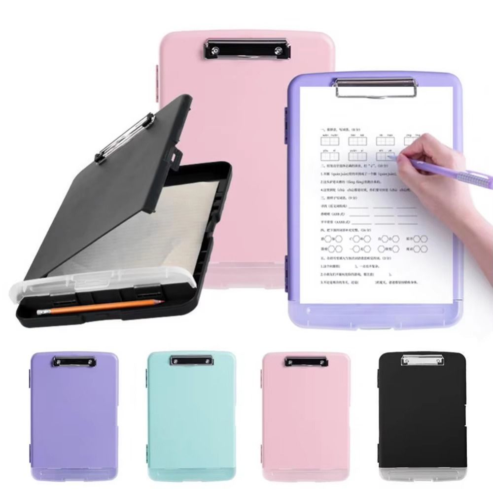 With Pen Holder Portable Material Folder with Board Clip Plastic Documents Holder  Nurses
