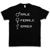 Male Female Gamer T Shirt Fun Gaming Admin Symbol Computer Scientist