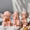 3D Ангел Свеча Форма для рукоделия Силиконовая форма для уникальных изделий ручной работы Эпоксидная смола Украшение для стола Форма для изготовления