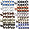 MOC Medieval Roman Military Building Blocks Deer Wolf Pig Sheep Animal Cavalry Horse Figure Mount Accessories Gift Boy Toy DIY