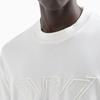 Emporio Armani Однотонная футболка с вышитым логотипом, круглым вырезом, коротким рукавом, мужские топы, Белый 6D1TQ7-1JOCZ-01C7