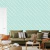 Mint Geometric Pattern Wallpaper for Living Room and Bedroom 50x1000