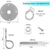 2 PCS Stainless Steel Car Hood P Kit, Quick Release Hood Cover Pin Lock Appearance Kit With Racing Lanyard, Universal Engine Bumper Bonnet Pin For