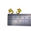 50 Pieces Yoga OM Spacer Beads Jewelry Making Findings DIY Decorative Gold Earrings Lightweight