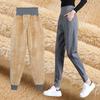 Women Thick Warm Winter Sweatpants High Waist Velvet Fleece Female Trousers Sport Casual Pants Suits Loose New