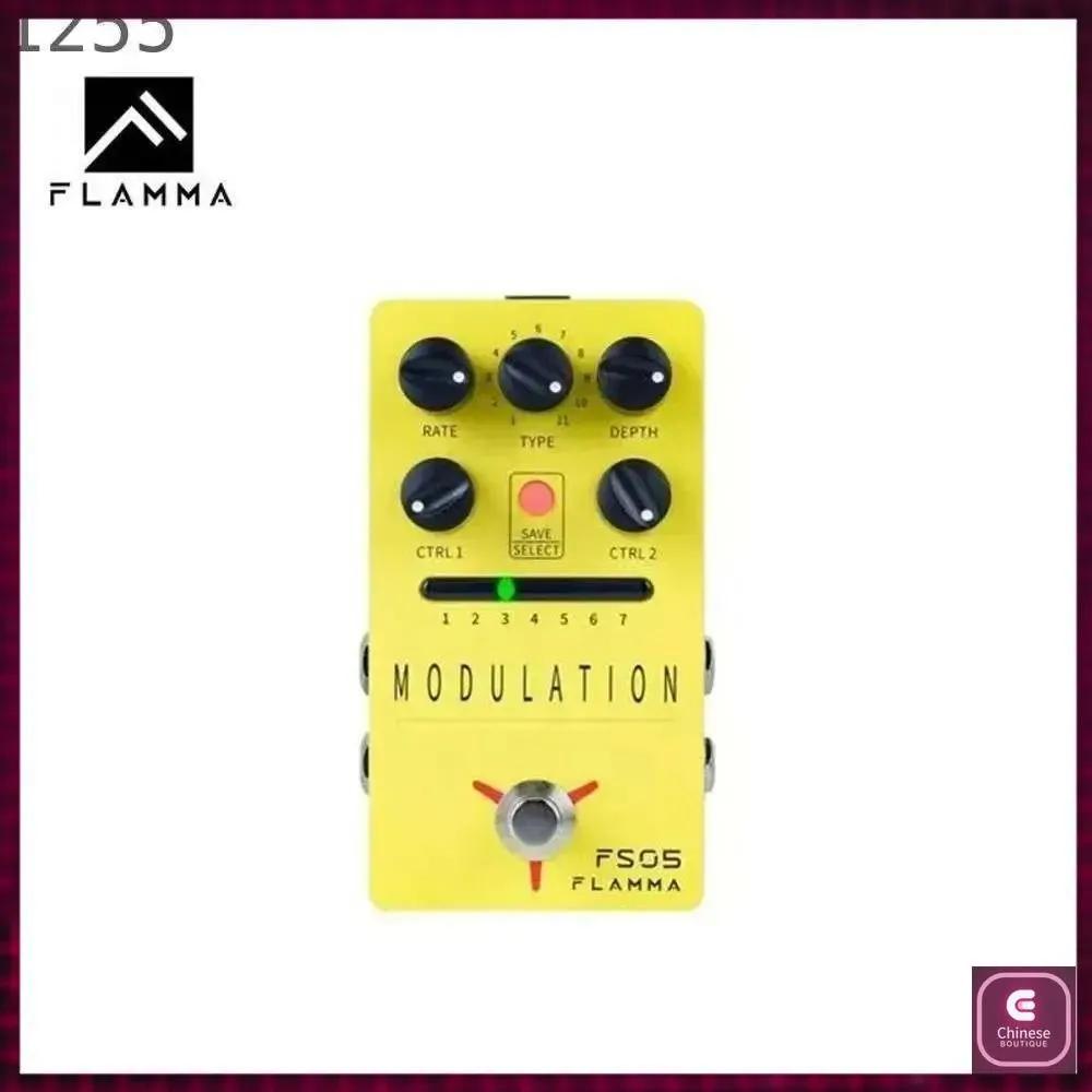 FLAMMA FS05 Multimodulation Pedal Stereo Effects 7 Storage Slots 11 Modulation Effects True Bypass