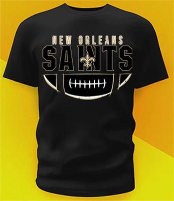 Футболка New Orleans Saints Ball с потертостями Размеры от детских до взрослых 6XL