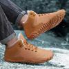 Модная зимняя обувь для мужчин и женщин, повседневная обувь для ходьбы босиком по снегу, обувь для походов на открытом воздухе, теплые меховые мужские ботинки, зимние ботинки