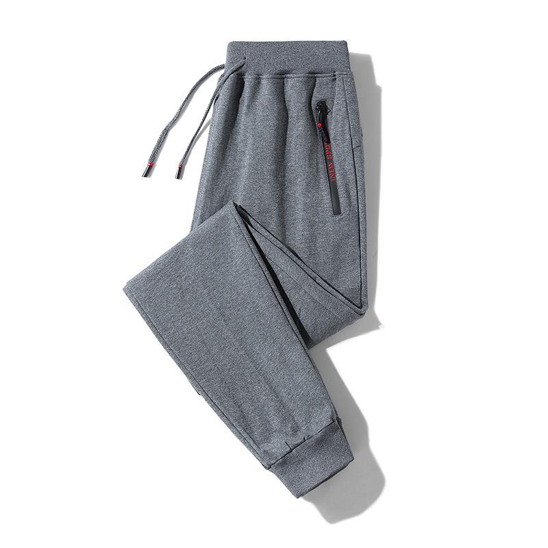 Камуфляжные брюки из чистого хлопка для мужчин, весенние и осенние свободные леггинсы, спортивные штаны для мужчин, зимние плюшевые повседневные брюки