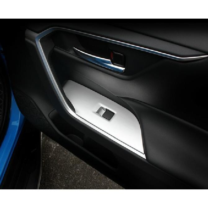 Switch Panel Matte Window Lift Cover Trim For - Toyota RAV4 Steel 4PCS