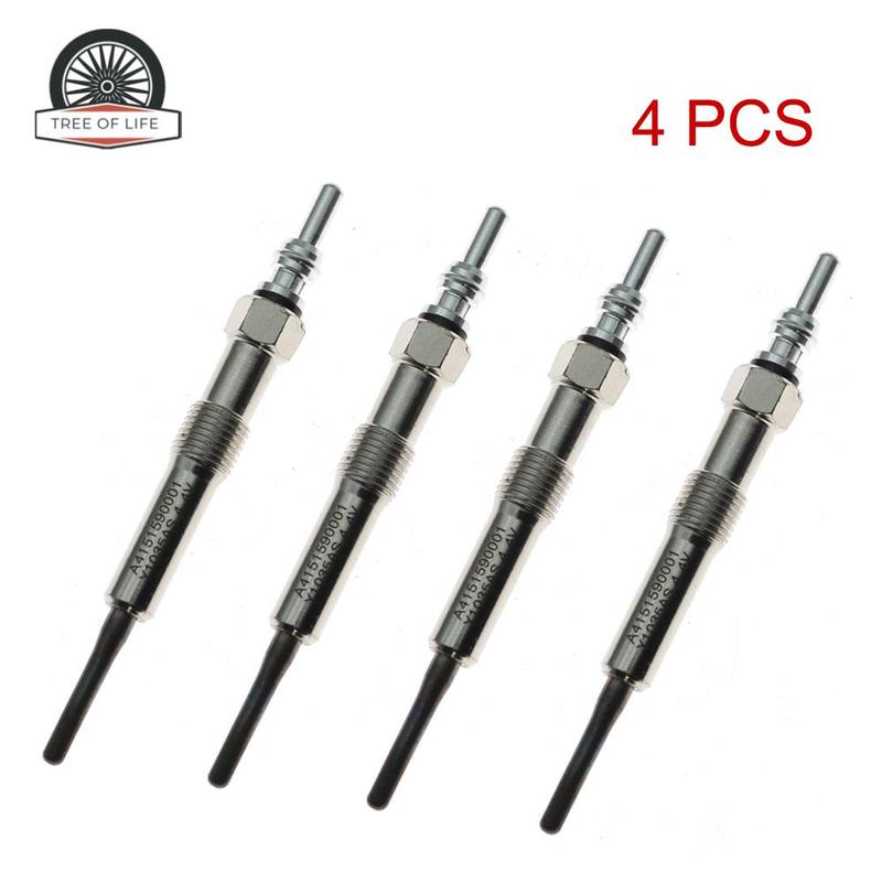 4 шт. свечи накаливания 4,4 В для NISSAN CUBE JUKE MICRA V NOTE NV200 PULSAR QASHQAI Renault Captur Clio III IV Megane III IV 1.5 DCi