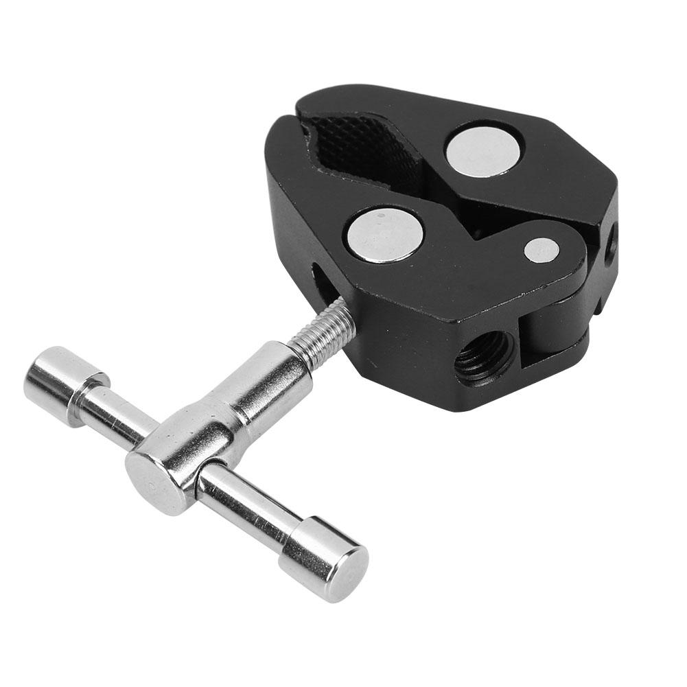 Durable Aluminum Alloy Large Crab Clamp Clip for DSLR Camera Monitor Flash Light