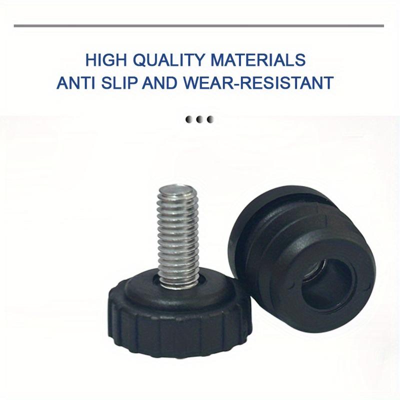 Circular 25mm Pipe End Plastic Insert With Screw & Nuts Furniture Leveling Feet For Cabinet Plastic Head Screw