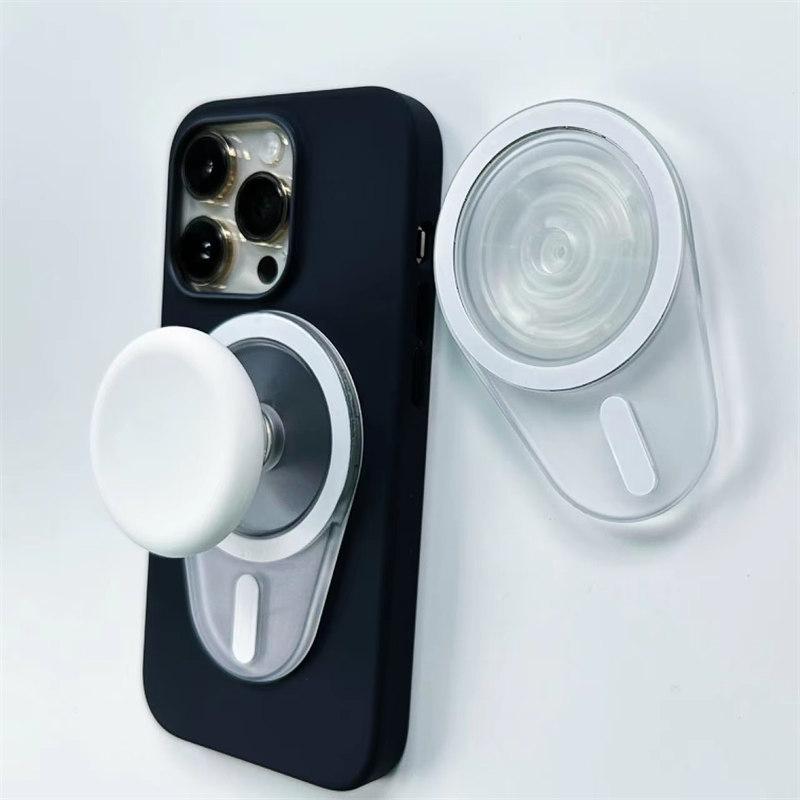Овальный магнитный держатель для сотового телефона Grip Tok Socket Pocket Finger Ring Stand для iPhone Складной смартфон P-Socket Grip Tok