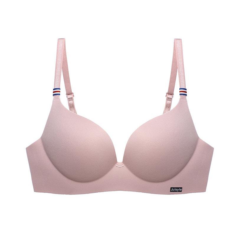 Простой цельный бюстгальтер для девочек, собранный без бюстгальтера со стальным кольцом