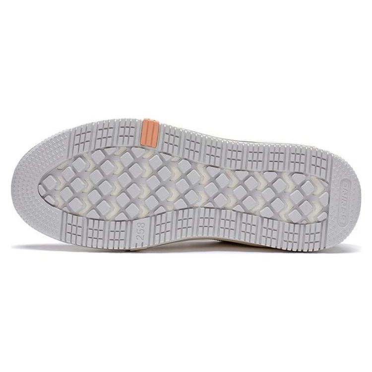 Li Ning Xing Chuan V2 Non-Slip Wear-Resistant Low-Top Skate Shoes Women Skate Shoes Gray White AGCT144-3