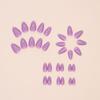 24pcs Star Butterfly Fake Nials Stiletto Ballerina Press on Nails Manicure French Nail Tips  Women