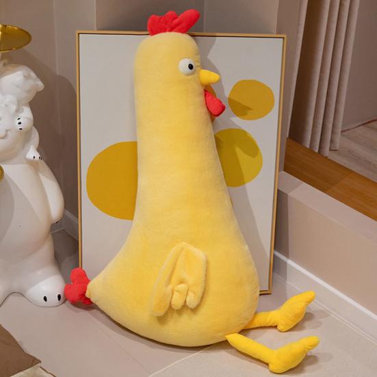 Chick Plush Pillow, Long Body Stuffed Animal for Sleeping, Soft Body Pillow for Adults, Removable Hugging Toy for Bed
