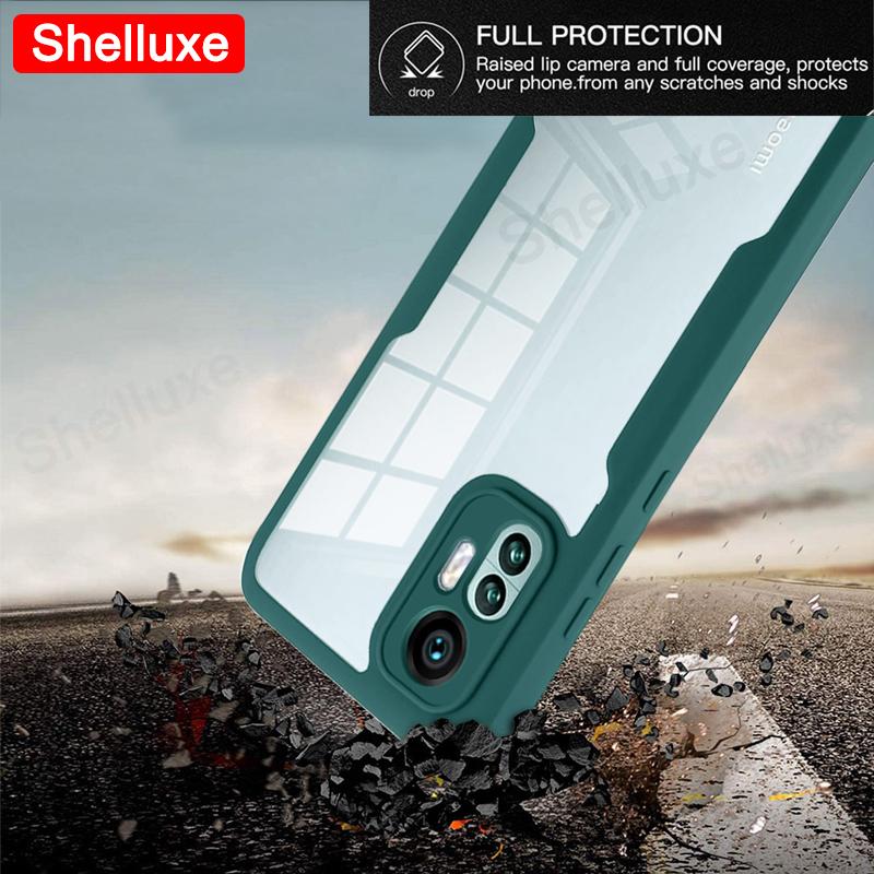 For Xiaomi12 360 Full Body Case Shelluxe For Xiaomi Mi 12 12X 12T 11 11T Mi11 Lite Mi11T Pro Silicone Double Sided Phone Cover