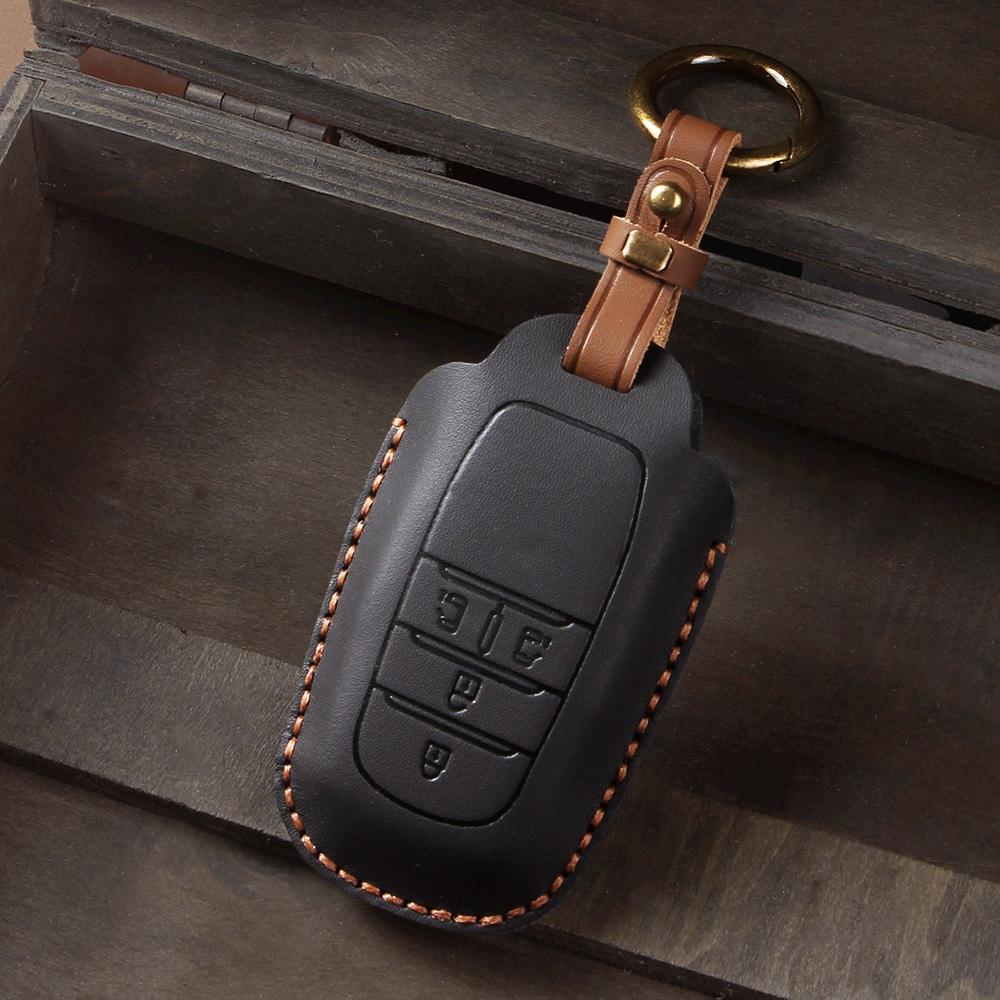 Car Key Case Leather Cover for 4 5 Button Toyota Alphard Vellfire Sienna Senna Keyring Holder Shell