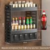 Настенная 3-ярусная кухонная полка для специй с 5 емкостями для приправ