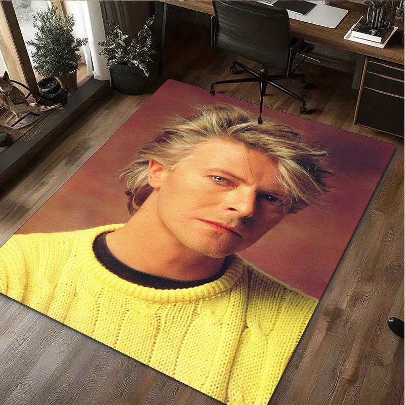 David Bowie Carpet Office Decorative Carpet For Living Room Bedroom Door Mat Floor Rug Computer Chair Area Rug perfect holiday gift