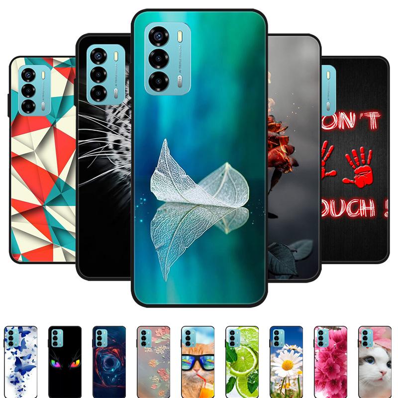Чехол для ZTE Blade V40 Vita 8045 6.75" Животный Мультяшный Мягкий Силикон Funda для ZTE Blade V40 Vita Чехол для Телефона V40Vita Черный Coque