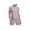 Launch Elite Comfortable Quick-Dry Stylish Simple Short Sleeve Regular T-Shirt Women Tops Light-Purple 1389564-009