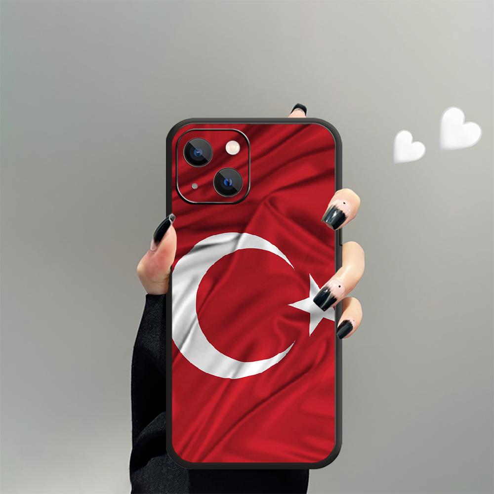 Чехол для телефона с турецким флагом Турции для iPhone Samsung Galaxy Redmi Xiaomi Oppo OnePlus Note SA 7 8 9 10 11 12 13 14 20 21 22 23 53 54 Pro Max Plus Ultra