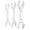 Uxcell Double Thin Wrench 22x24 24x27 Metric Small Flat Head Mirror Polished Open End Spanner for Auto Repair and Furniture Assembly 3-Piece Open-End