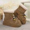 Thick-soled Casual Cross-strap Snow Boots Women's 2025 Autumn and Winter New Comfortable Versatile Velvet Warm Snow Boots