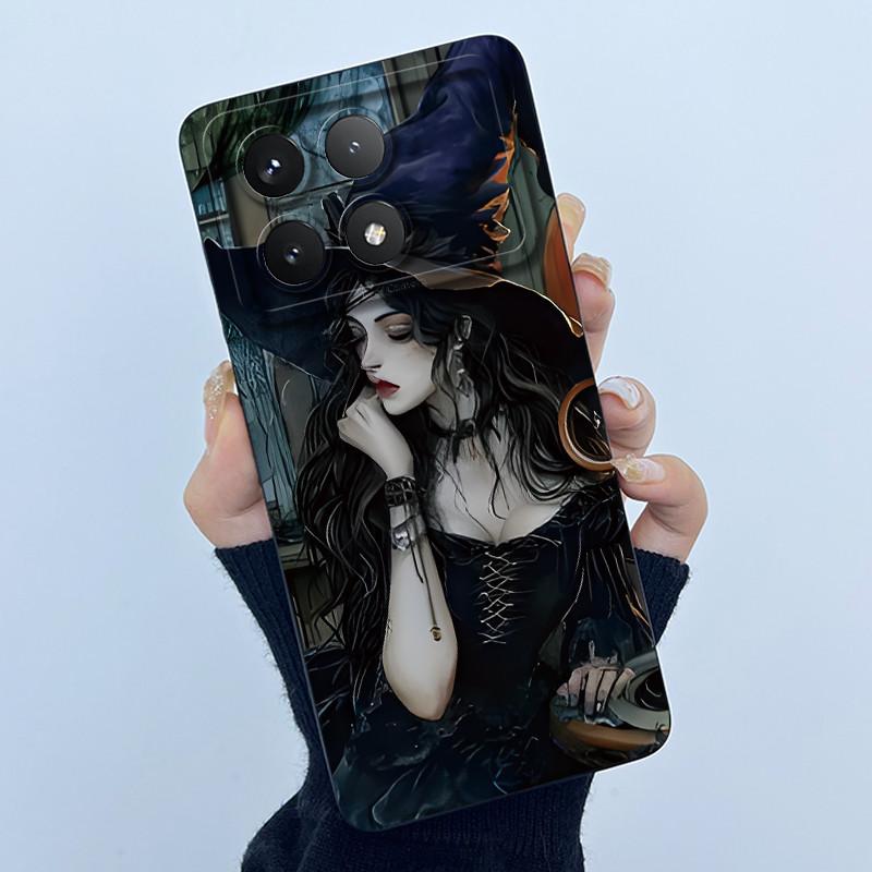 Для Xiaomi Poco X6 Pro 5G Чехол Poco X6Pro Задняя крышка Модный Минимализм Цветочный Мягкий Жидкий Силиконовый Чехол Для PocoX6 Pro Fundas
