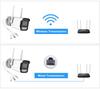HD Двухсветовая Беспроводная WiFi Уличная Пулевая Камера с Ночным Видением, Удаленным Доступом с Мобильного Устройства, Водонепроницаемым Корпусом и Слотом для Карты