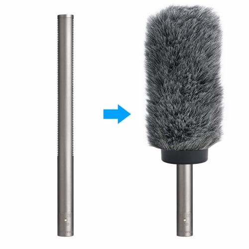 YOUSHARES NTG3 Microphone Windscreen - Deadcat Wind Muff for Road NTG-3 and Sennheiser MKH416 Shotgun Microphone Wind Shield, 7.1" Long